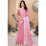Embroided border Tissue saree