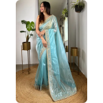 Linen saree