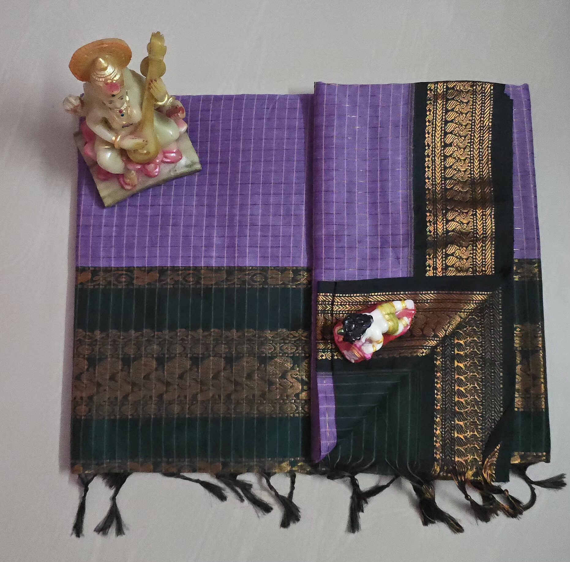 20260530_110456 Kalyani checked saree - Image 1