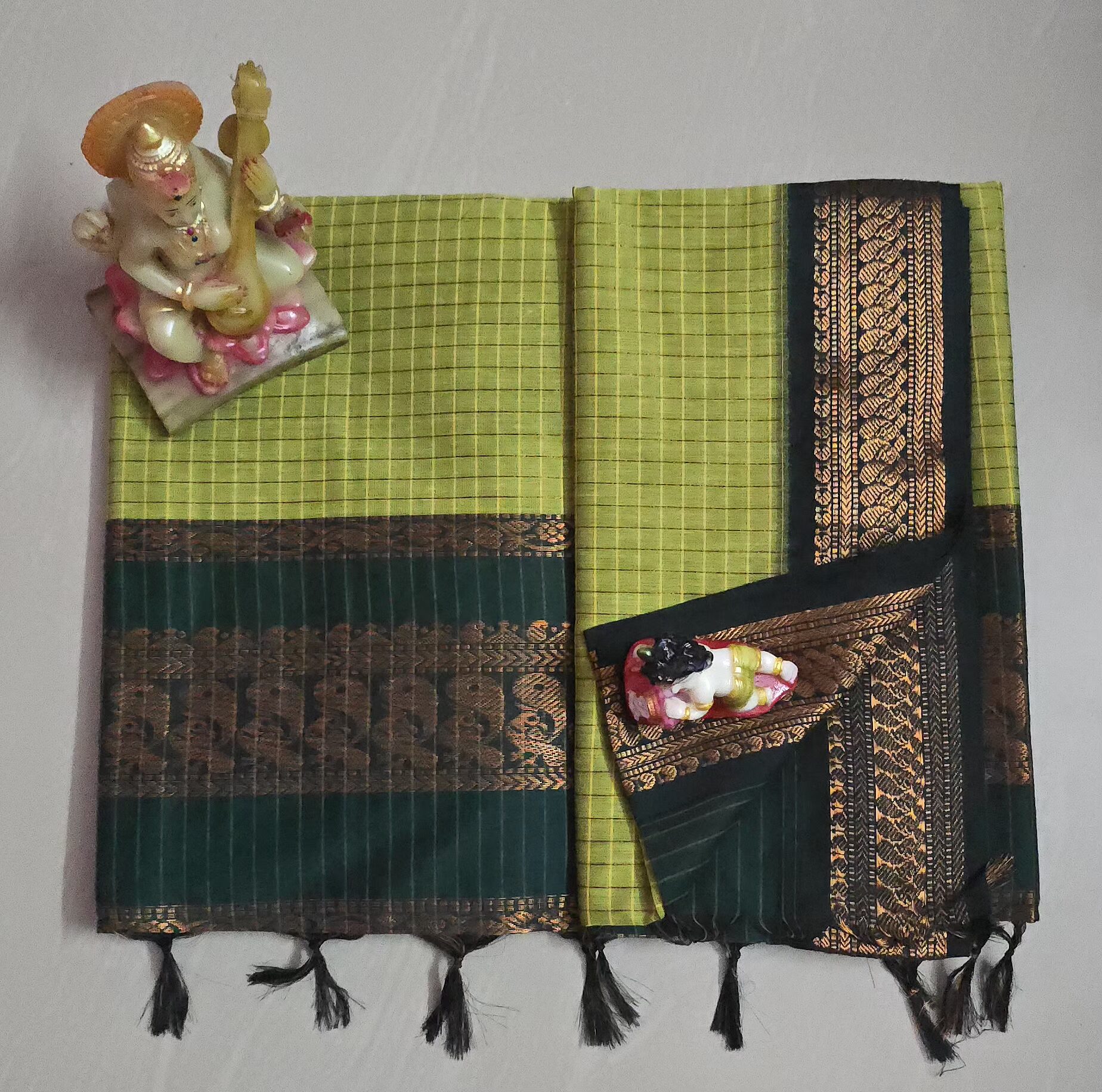 20260530_110749 Kalyani checked saree - Image 1