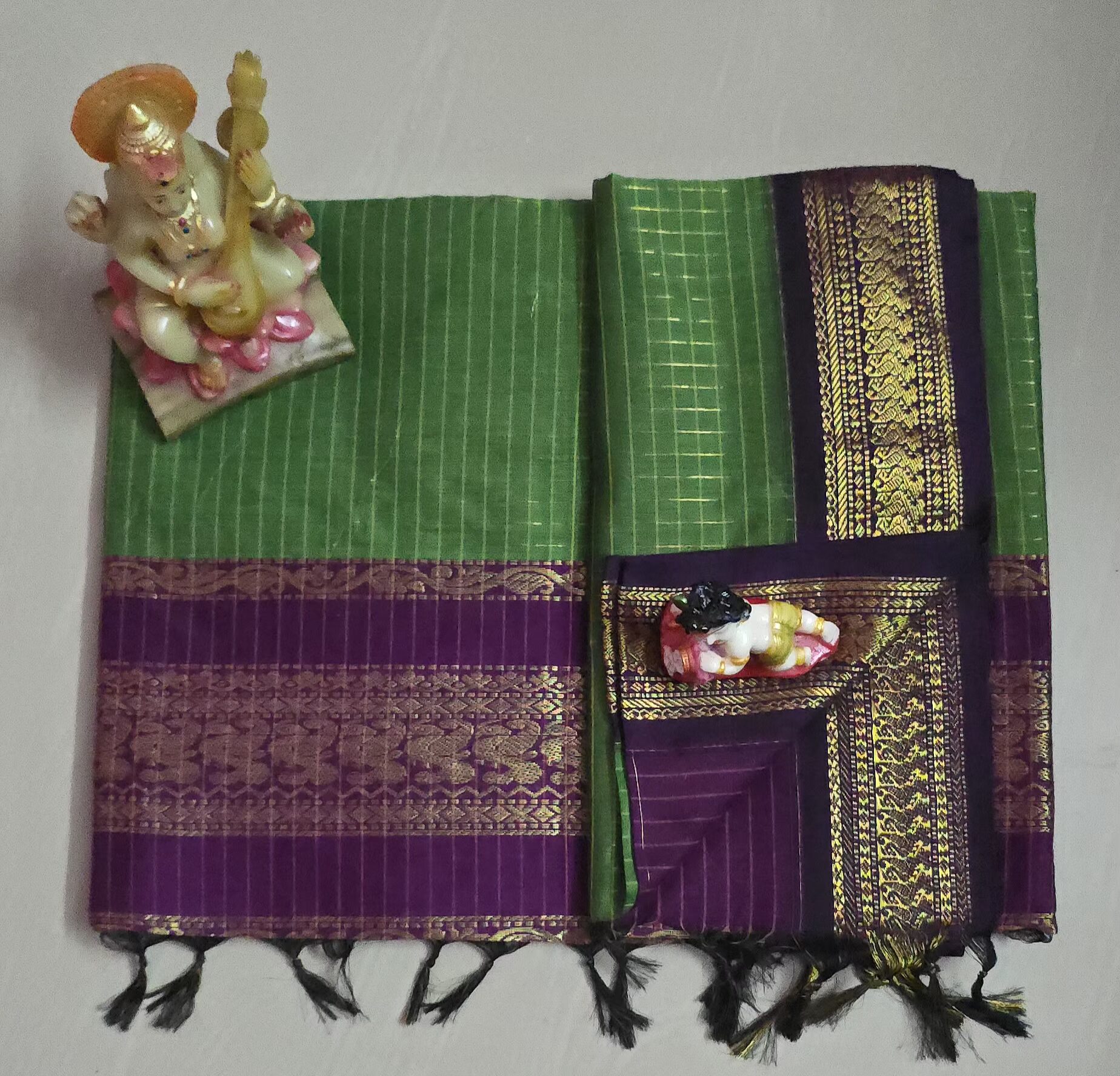 20260530_111209 Kalyani checked saree - Image 1