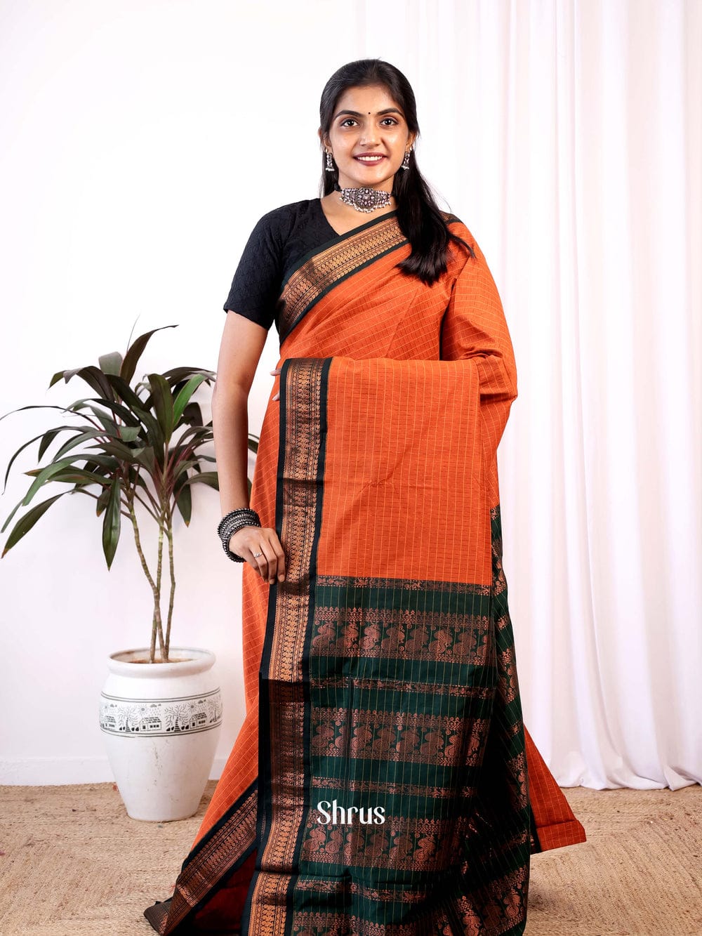 IMG-20260520-WA0011 Kalyani checked saree - Image 1